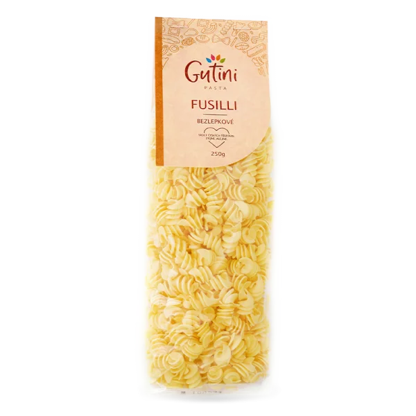GUTINI - Těstoviny Fusilli bez kukuřičné mouky, bez lepku, 250g